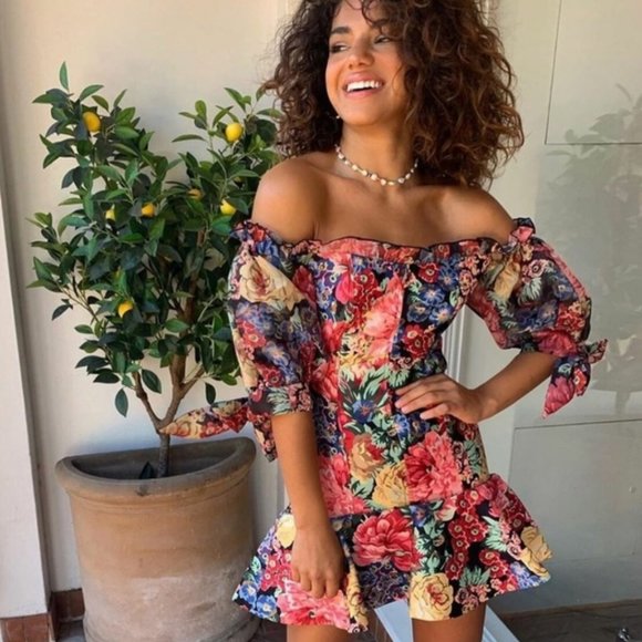 Keepsake the Label Runaway Floral Off-the-Shoulder Mini Dress - Picture 2 of 10